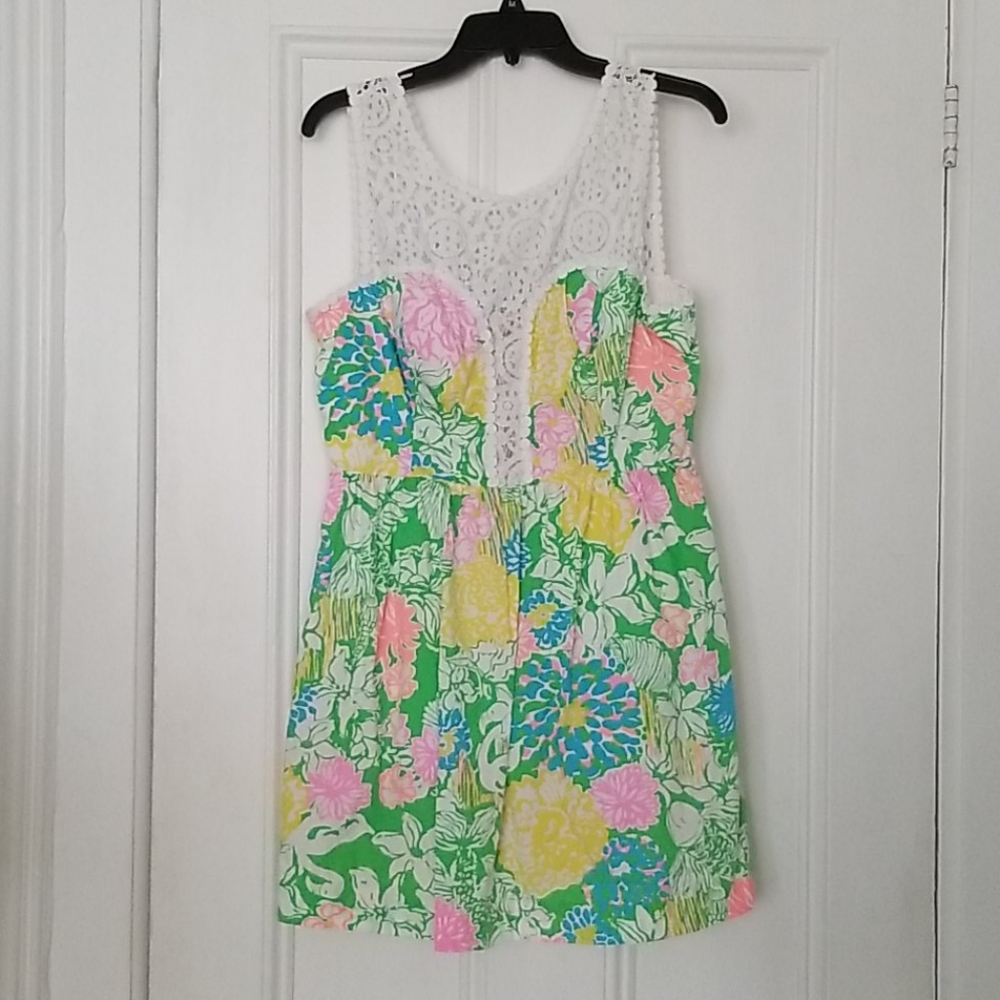 EUC Lilly Pulitzer Hibiscus Stroll Reagan Dress